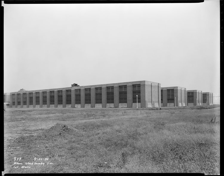 Image credit: Rikers Island Laundry Site, cell blocks, September 20, 1939. Joseph Shelderfer, Department of Public Works Collection, NYC Municipal Archives.