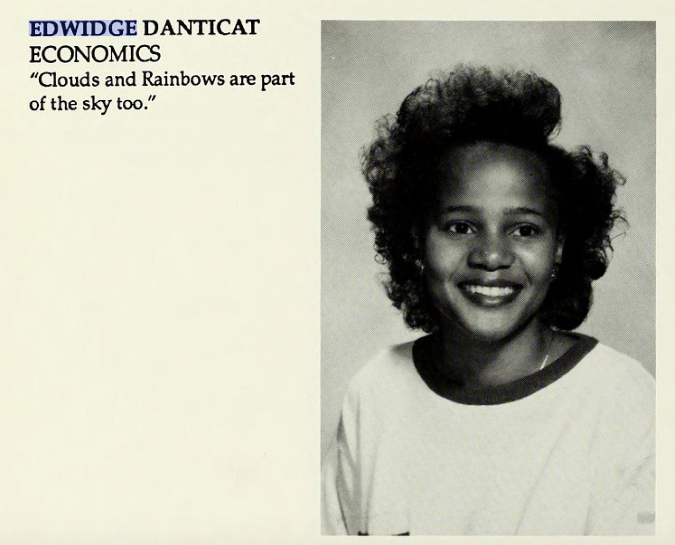 Year Book with Edwidge